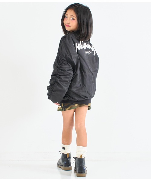 ANAP kids(アナップキッズ)の「ボリュームMA-1(MA-1・キッズ・ブラック/カーキ/アイボリー・110cm/120cm/130cm)」の19枚目の写真