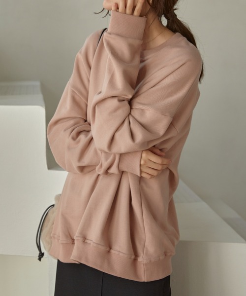 ACYM（アシーム）の「Boy friend sweat（スウェット・レディース・ブラック/ピンク/アイボリー・FREE）」の20枚目の写真