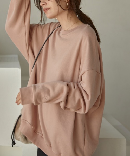 ACYM（アシーム）の「Boy friend sweat（スウェット・レディース・ブラック/ピンク/アイボリー・FREE）」の11枚目の写真