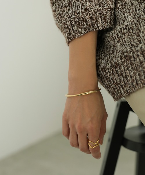 select MOCA（セレクトモカ）の「スリムバングル（バングル/リストバンド・レディース・ゴールド/シルバー・FREE）」の5枚目の写真