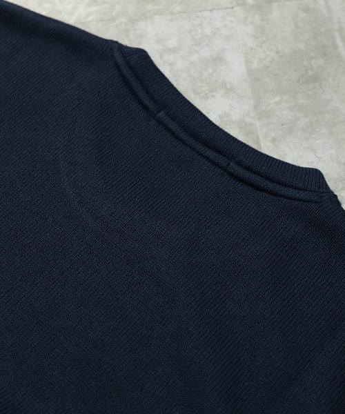 BARCEDOS（バルセドス）の「ニットフリース 裏起毛 クルーネック ロングTシャツ（Tシャツ/カットソー・メンズ・ベージュ/霜降りグレー/ネイビー/カーキ/ブラック・L/LL/M）」の7枚目の写真