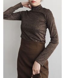 EVRIS | ラメタートルネックプルオーバー(Tシャツ/カットソー)