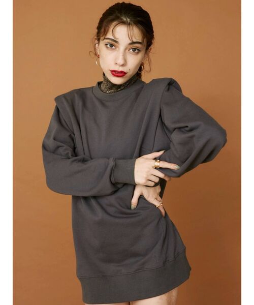 EVRIS（エヴリス）の「ラメタートルネックプルオーバー（Tシャツ/カットソー・レディース・ブラウン/ブラック/アイボリー・FREE）」の5枚目の写真