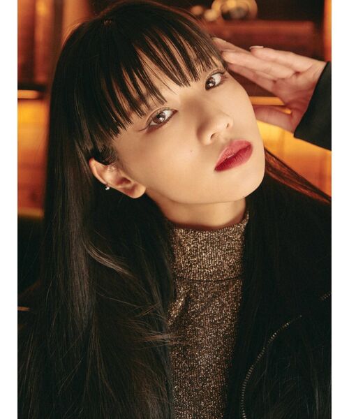 EVRIS（エヴリス）の「ラメタートルネックプルオーバー（Tシャツ/カットソー・レディース・ブラウン/ブラック/アイボリー・FREE）」の8枚目の写真