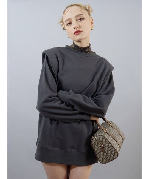 EVRIS（エヴリス）の「ラメタートルネックプルオーバー（Tシャツ/カットソー・レディース・ブラウン/ブラック/アイボリー・FREE）」の12枚目の写真