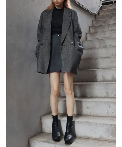 EVRIS（エヴリス）の「ラメタートルネックプルオーバー（Tシャツ/カットソー・レディース・ブラウン/ブラック/アイボリー・FREE）」の18枚目の写真