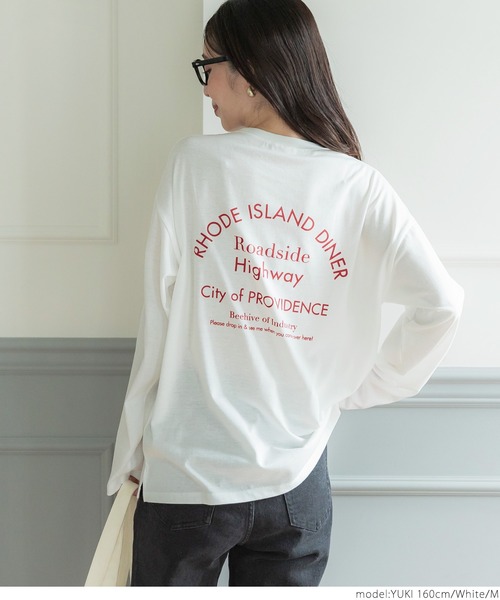 coca(coca)(コカ)の「アソートプリントロンTee(Tシャツ/カットソー・レディース・グレー/チャコール/ワイン/ホワイト・M/L)」の6枚目の写真