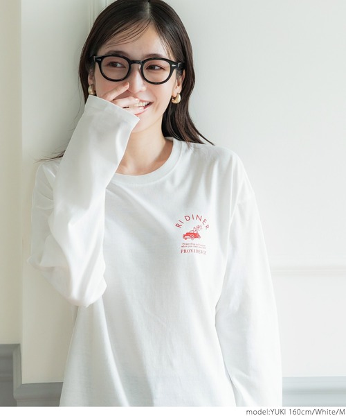 coca(coca)(コカ)の「アソートプリントロンTee(Tシャツ/カットソー・レディース・グレー/チャコール/ワイン/ホワイト・M/L)」の7枚目の写真