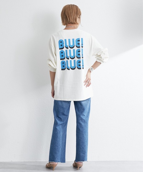 SHENERY（シーナリー）の「BLUE!BLUE!BLUE!Tee（Tシャツ/カットソー・レディース・オフホワイト・FREE）」の17枚目の写真