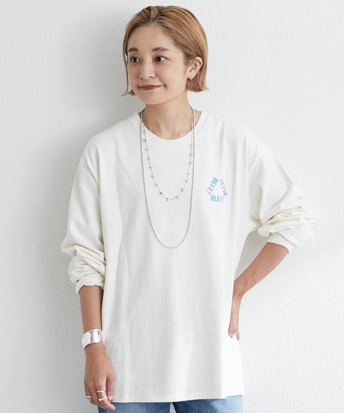 SHENERY（シーナリー）の「BLUE!BLUE!BLUE!Tee（Tシャツ/カットソー・レディース・オフホワイト・FREE）」の9枚目の写真