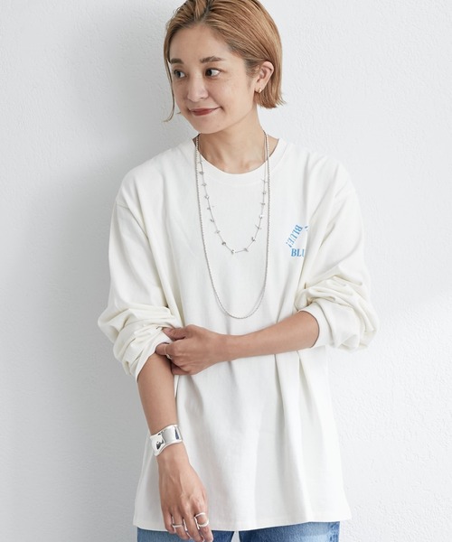 SHENERY（シーナリー）の「BLUE!BLUE!BLUE!Tee（Tシャツ/カットソー・レディース・オフホワイト・FREE）」の8枚目の写真