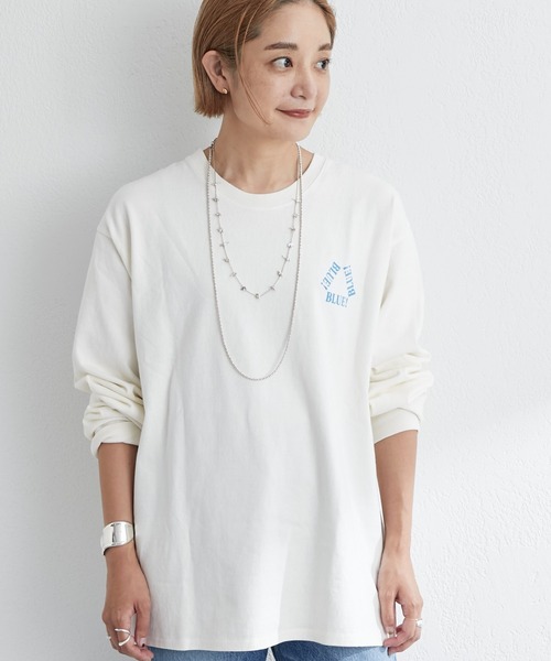 SHENERY（シーナリー）の「BLUE!BLUE!BLUE!Tee（Tシャツ/カットソー・レディース・オフホワイト・FREE）」の7枚目の写真