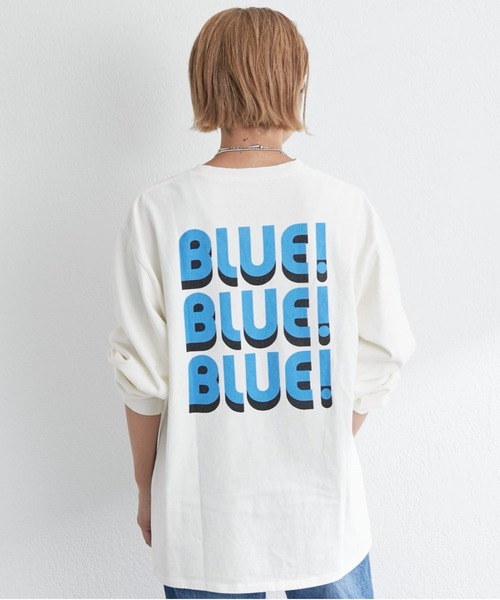 SHENERY（シーナリー）の「BLUE!BLUE!BLUE!Tee（Tシャツ/カットソー・レディース・オフホワイト・FREE）」の10枚目の写真