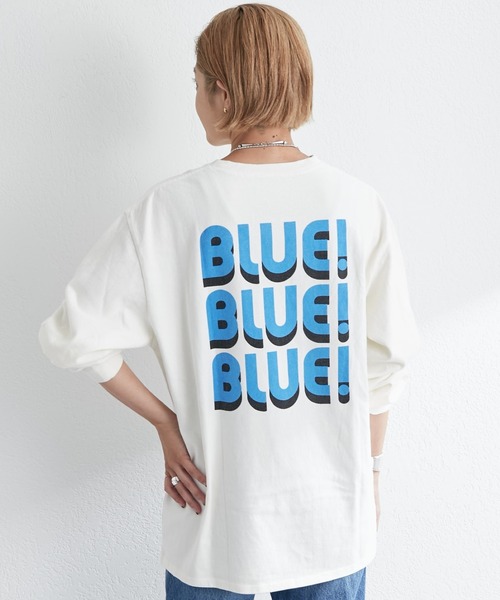 SHENERY（シーナリー）の「BLUE!BLUE!BLUE!Tee（Tシャツ/カットソー・レディース・オフホワイト・FREE）」の11枚目の写真