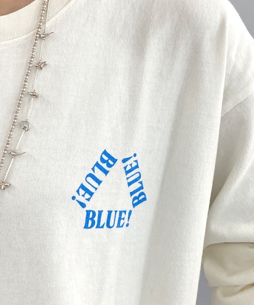 SHENERY（シーナリー）の「BLUE!BLUE!BLUE!Tee（Tシャツ/カットソー・レディース・オフホワイト・FREE）」の5枚目の写真