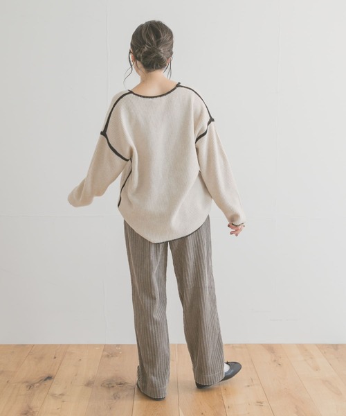 ITEMS URBANRESEARCH(アイテムズ アーバンリサーチ)の「コーデュロイワイドパンツ(その他パンツ・レディース・グレー/ホワイト系その他/ブルー・FREE)」の20枚目の写真