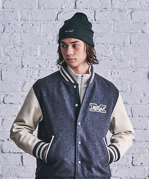 MSML（エムエスエムエル）の「EMBROIDERY KNIT BEANIE（ニットキャップ/ビーニー・メンズ・ネイビー/グリーン・ONE SIZE）」の3枚目の写真