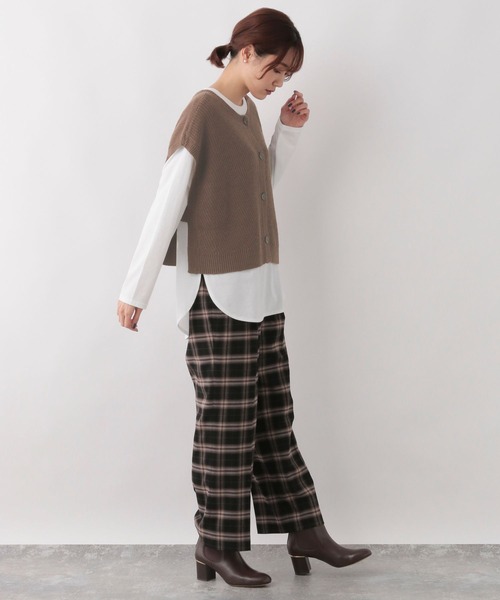 GLOBAL WORK(グローバルワーク)の「5WAYベスト*ニットワンピースセット/123386(ワンピース・レディース・ブラック/ブラウン系その他6/グリーン系その他4・FREE)」の20枚目の写真