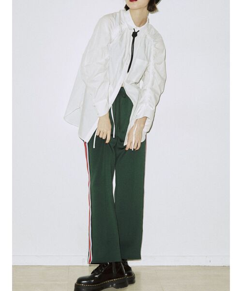 jouetie（ジュエティ）の「ワイドスリーブドロストシャツ（シャツ/ブラウス・レディース・オフホワイト/ブラック/ブラウン・MEDIUM）」の9枚目の写真