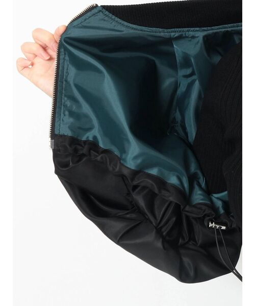 MURUA（ムルーア）の「クロップドMA-1（MA-1・レディース・ブラック/ブルー・FREE）」の20枚目の写真