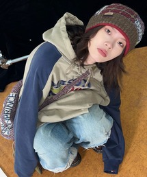 MASONPRINCE（メイソンプリンス）の「巾着型ニットショルダーバッグ 