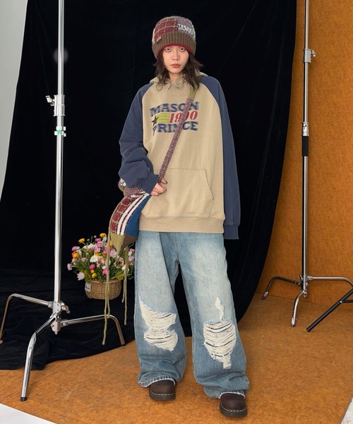 MASONPRINCE(メイソンプリンス)の「巾着型ニットショルダーバッグ BB2039【MASONPRINCE】(ショルダーバッグ・メンズ・マルチ・FREE)」の7枚目の写真