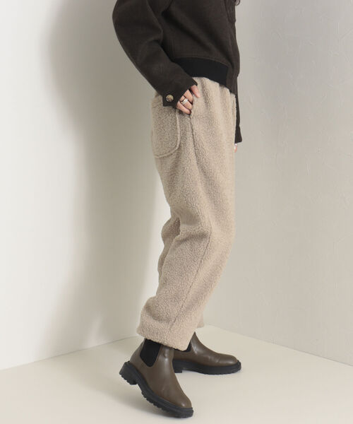 onulsoha（オヌルソハ）の「ボアジョガーパンツ（その他パンツ・レディース・アイボリー/チャコールグレー/ベージュ・38）」の20枚目の写真