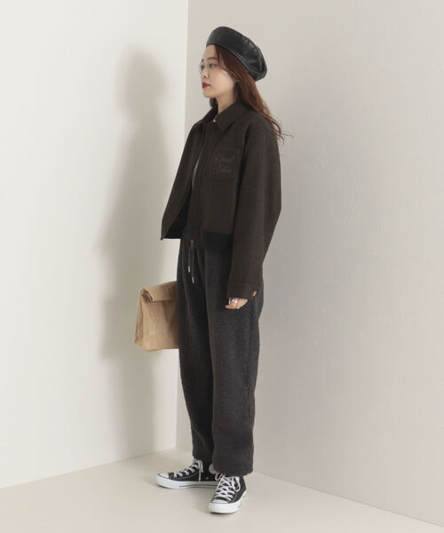 onulsoha（オヌルソハ）の「ボアジョガーパンツ（その他パンツ・レディース・アイボリー/チャコールグレー/ベージュ・38）」の13枚目の写真