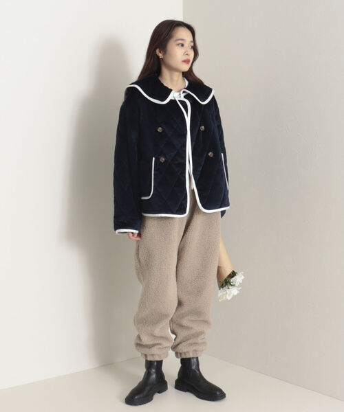 onulsoha（オヌルソハ）の「ボアジョガーパンツ（その他パンツ・レディース・アイボリー/チャコールグレー/ベージュ・38）」の8枚目の写真