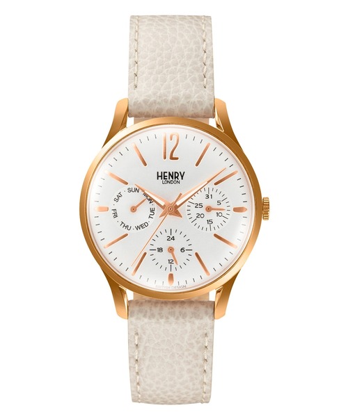 HENRY LONDON（ヘンリーロンドン）の「HENRY LONDON/ヘンリーロンドン APPLE LEATHER 腕時計 HRL-HL34MS0444AL メンズ レディース（アナログ腕時計・レディース・ホワイト・FREE）」の6枚目の写真