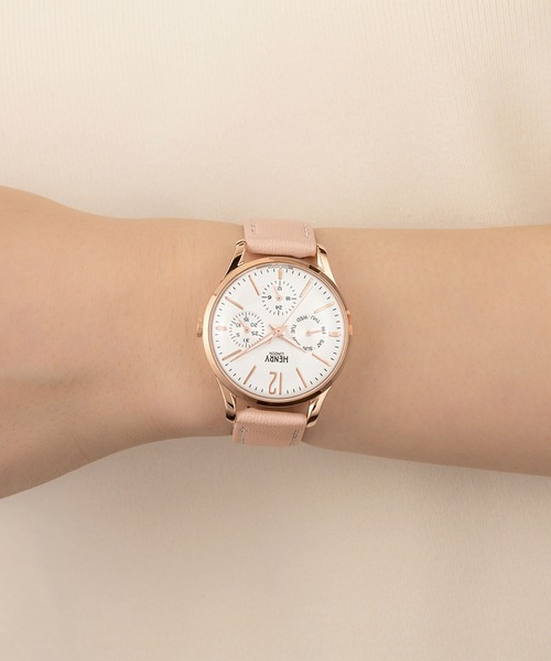 HENRY LONDON（ヘンリーロンドン）の「HENRY LONDON/ヘンリーロンドン APPLE LEATHER 腕時計 HRL-HL34MS0444AL メンズ レディース（アナログ腕時計・レディース・ホワイト・FREE）」の3枚目の写真