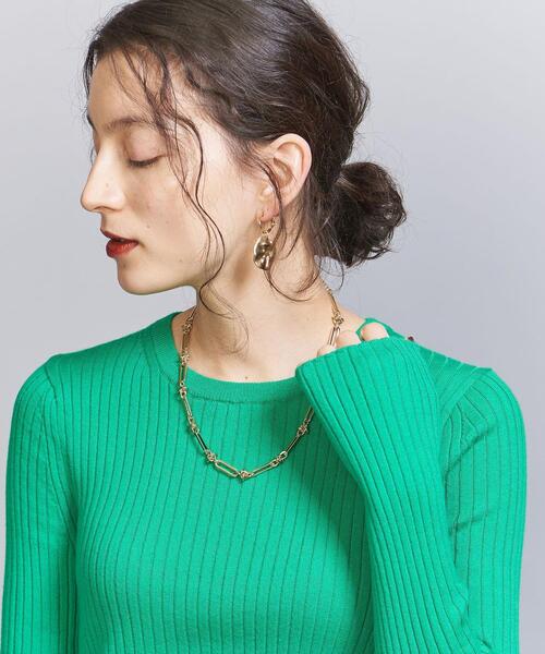 BEAUTY&YOUTH UNITED ARROWS（ビューティーアンドユースユナイテッドアローズ）の「メタル クリップチェーン×タイ ネックレス（ネックレス・レディース・ゴールド/シルバー・FREE）」の4枚目の写真