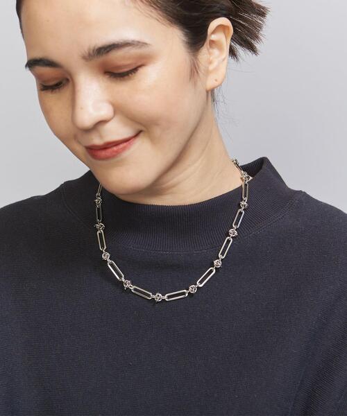 BEAUTY&YOUTH UNITED ARROWS（ビューティーアンドユースユナイテッドアローズ）の「メタル クリップチェーン×タイ ネックレス（ネックレス・レディース・ゴールド/シルバー・FREE）」の3枚目の写真