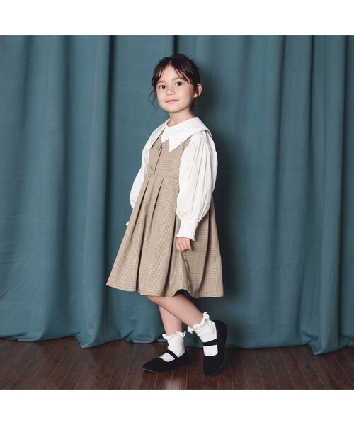 BREEZE(ブリーズ)の「ビックカラーブラウス(シャツ/ブラウス・キッズ・オフホワイト・130/90/100/120/110)」の2枚目の写真