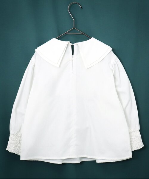 BREEZE(ブリーズ)の「ビックカラーブラウス(シャツ/ブラウス・キッズ・オフホワイト・130/90/100/120/110)」の5枚目の写真