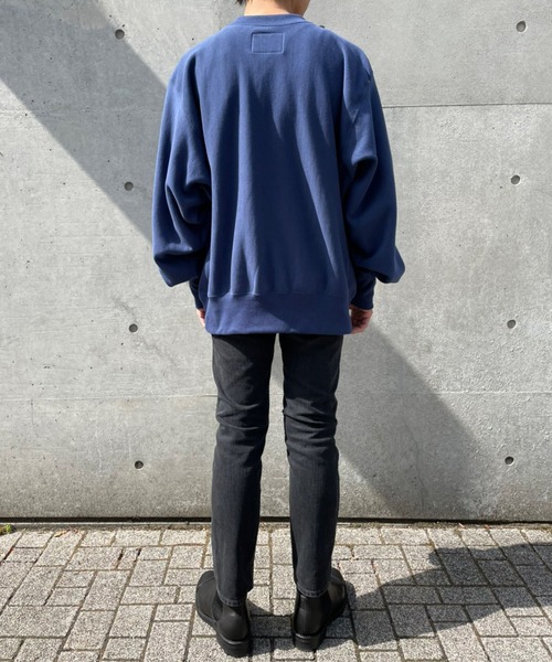 The Letters(ザレターズ)の「【The Letters / ザレターズ】CREW NECK SWEAT SHIRT / ウルーネックスウェット(スウェット・メンズ・ネイビー/グレー・SMALL/MEDIUM)」の11枚目の写真