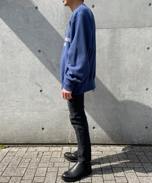 The Letters(ザレターズ)の「【The Letters / ザレターズ】CREW NECK SWEAT SHIRT / ウルーネックスウェット(スウェット・メンズ・ネイビー/グレー・SMALL/MEDIUM)」の10枚目の写真