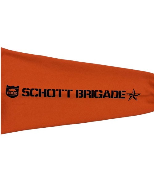 schott（ショット）の「Schott×BASS BRIGADE/ショット×バスブリゲード/HOODIE（パーカー・メンズ・サンドベージュ/ブラック/オレンジ・XL/M/L/2XL）」の12枚目の写真