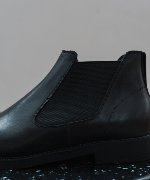 EDIFICE（エディフィス）の「【Marbot for EDIFICE/417 】別注 NAVALサイドゴアブーツ NOIR（ブーツ・メンズ・ブラック・40/41/42/43）」の2枚目の写真