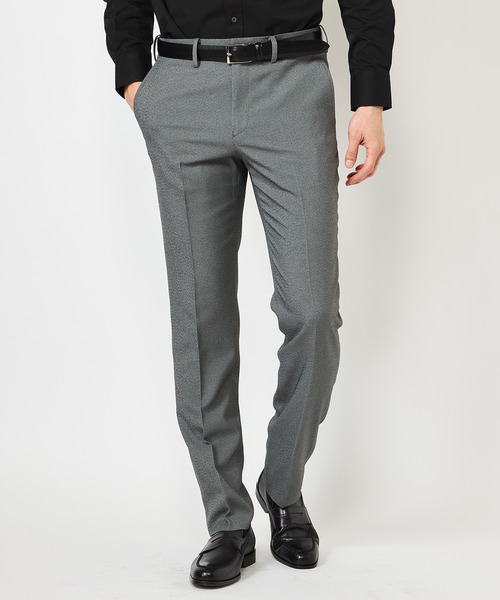 CROWDED CLOSET（クラウデッドクローゼット）の「シャークスキンスラックス（スラックス・メンズ・グレー/ブラック/ネイビー・01/02/03/04）」の3枚目の写真