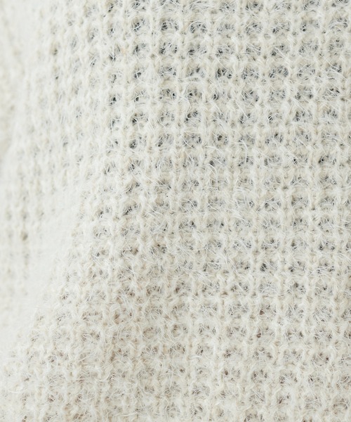 natural couture（ナチュラルクチュール）の「もしゃもしゃメッシュニット（ニット/セーター・レディース・ピンク/アイボリー/ライトベージュ・FREE）」の19枚目の写真