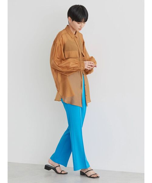 AMERICAN HOLIC（アメリカンホリック）の「美・美・美　ポンチフレアパンツ（その他パンツ・レディース・ピンク/モカ/グリーン/ブラック/ブルー/イエロー・S/XS/L/M）」の20枚目の写真