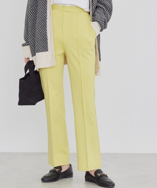 AMERICAN HOLIC（アメリカンホリック）の「美・美・美　ポンチフレアパンツ（その他パンツ・レディース・ピンク/モカ/グリーン/ブラック/ブルー/イエロー・S/XS/L/M）」の5枚目の写真