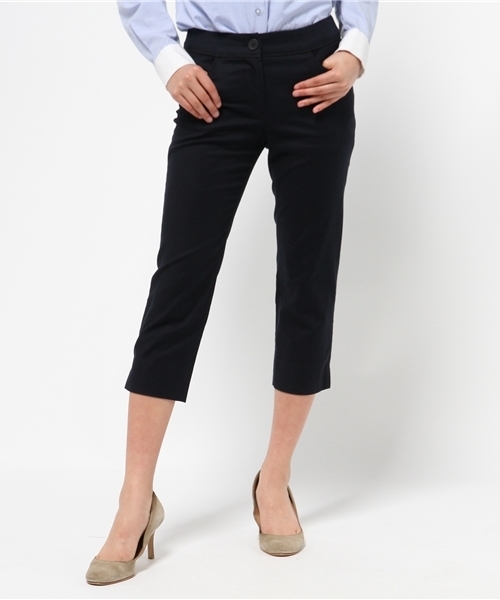 NATURAL BEAUTY BASIC(ナチュラルビューティーベーシック)の「クロップドパンツ(その他パンツ・レディース・ブラック/ホワイト系その他/ネイビー・MEDIUM/LARGE/SMALL/X-SMALL)」の3枚目の写真