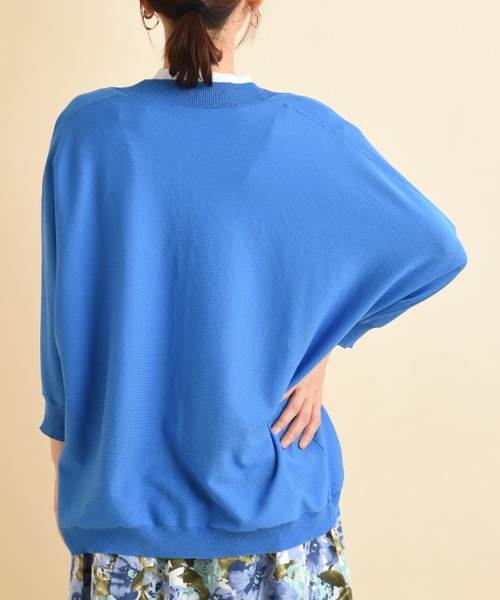 actuel(アクチュエル)の「【actuel】【UV・接触冷感】ドルマンカーディガン(カーディガン/ボレロ・レディース・ブルー/ブラック/ホワイト/グリーン・FREE)」の9枚目の写真