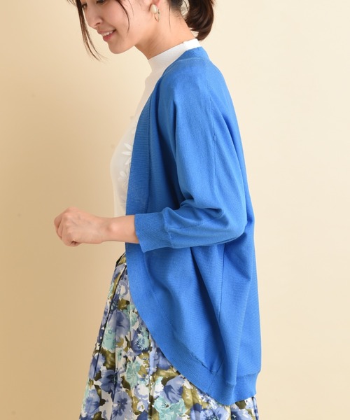 actuel(アクチュエル)の「【actuel】【UV・接触冷感】ドルマンカーディガン(カーディガン/ボレロ・レディース・ブルー/ブラック/ホワイト/グリーン・FREE)」の5枚目の写真