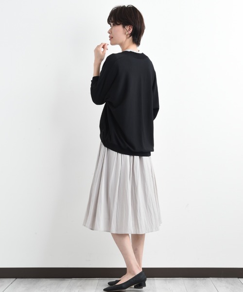 actuel(アクチュエル)の「【actuel】【UV・接触冷感】ドルマンカーディガン(カーディガン/ボレロ・レディース・ブルー/ブラック/ホワイト/グリーン・FREE)」の18枚目の写真