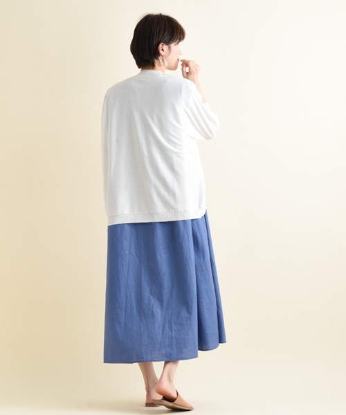 actuel(アクチュエル)の「【actuel】【UV・接触冷感】ドルマンカーディガン(カーディガン/ボレロ・レディース・ブルー/ブラック/ホワイト/グリーン・FREE)」の22枚目の写真