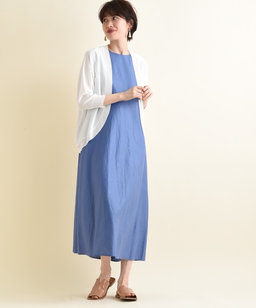 actuel(アクチュエル)の「【actuel】【UV・接触冷感】ドルマンカーディガン(カーディガン/ボレロ・レディース・ブルー/ブラック/ホワイト/グリーン・FREE)」の19枚目の写真