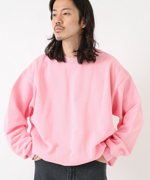 URBAN RESEARCH Sonny Label（アーバンリサーチサニーレーベル）の「スーパービッグ裏毛スウェットプルオーバー（スウェット・メンズ・ピンク/ブラック/ベージュ系その他/グレー/グリーン・LARGE/MEDIUM）」の14枚目の写真